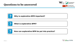 Exploring Explorative BPM - Tutorial | PDF