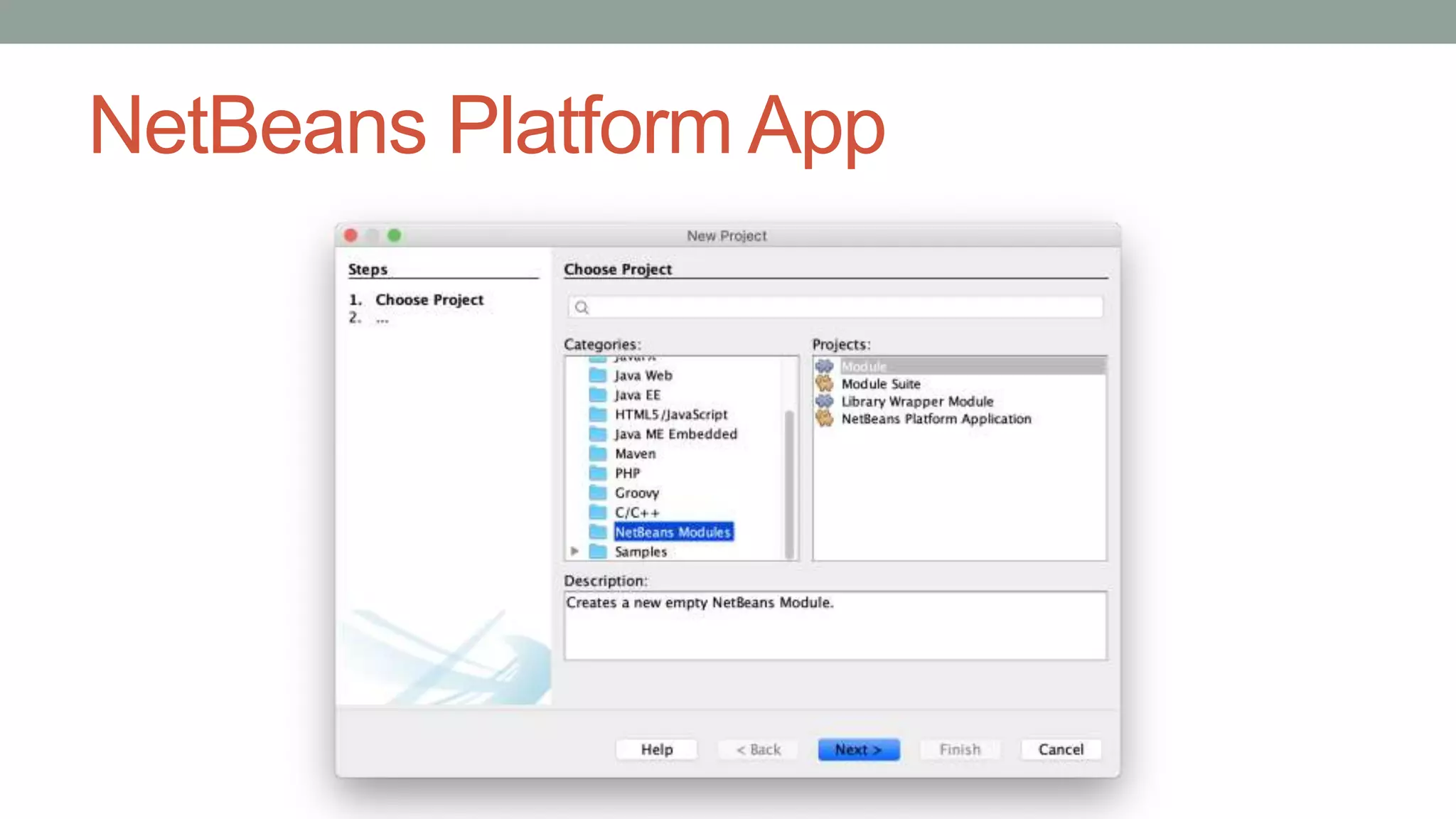 NetBeans Platform App
 