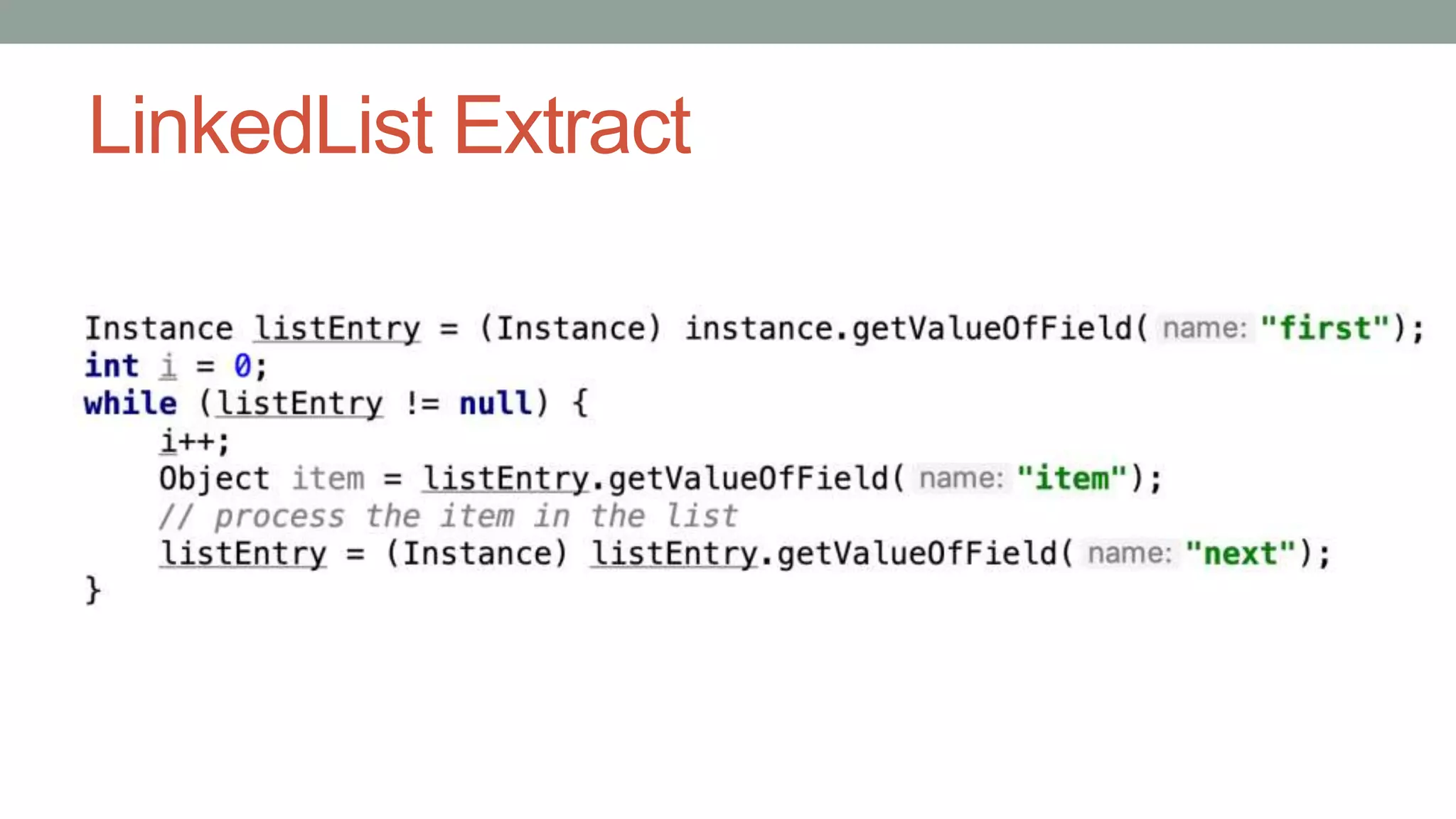 LinkedList Extract
 