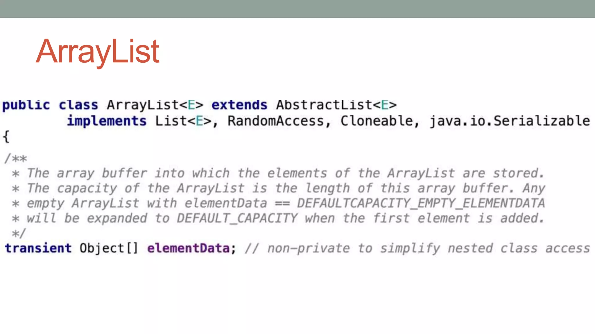 ArrayList
 