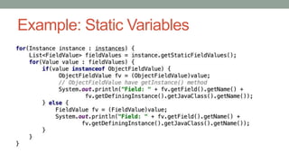 Example: Static Variables
 