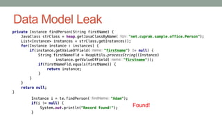 Data Model Leak
Found!
 