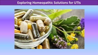 Exploring Homeopathic Solutions for UTIs
 