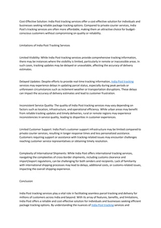 Exploring India Post Tracking Services.docx