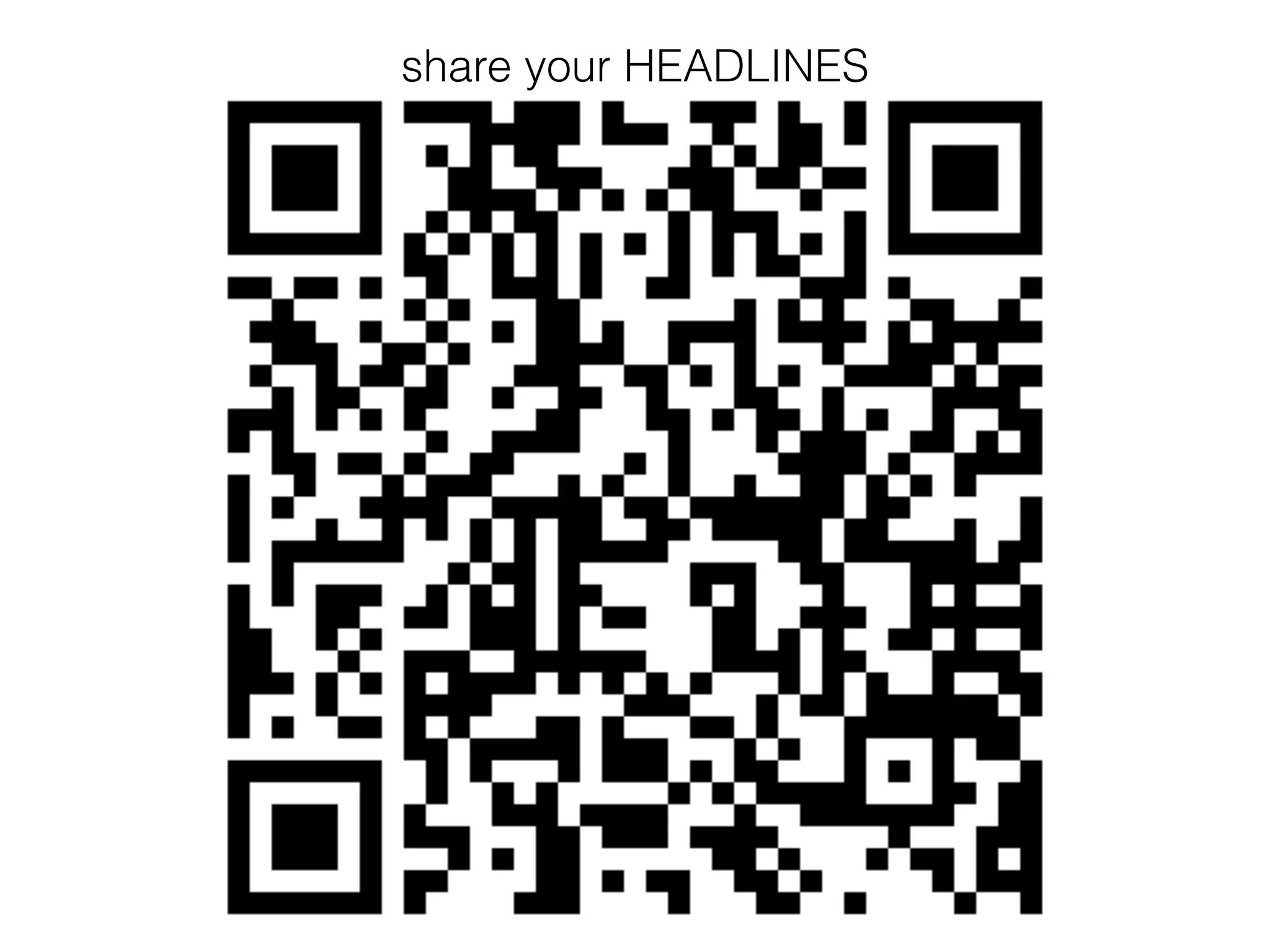 share your HEADLINES