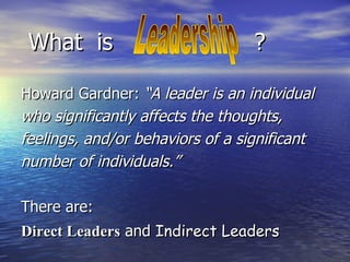 Exploring Leadership | PPT