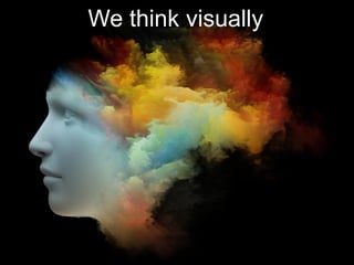 Divider slide
We think visually
 