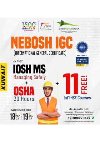 Exploring Nebosh Specializations Nebosh Course in Kuwait with GWG.pdf