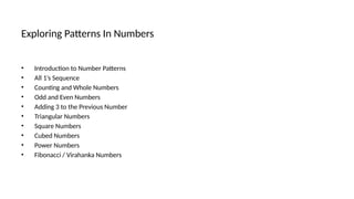 Exploring Patterns In Numbers for 6.pptx