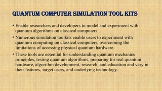 Exploring Quantum Computing Simulation Tools and Fundamentals ...