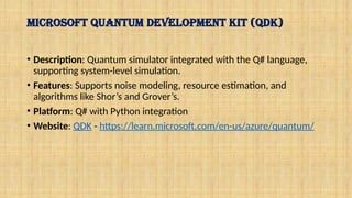 Exploring Quantum Computing Simulation Tools and Fundamentals ...