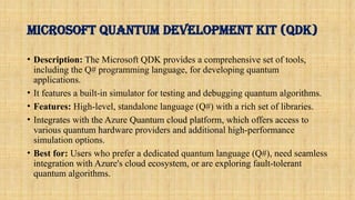 Exploring Quantum Computing Simulation Tools and Fundamentals ...