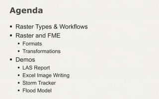 Writing Raster Exploring Raster with FME | PPTX