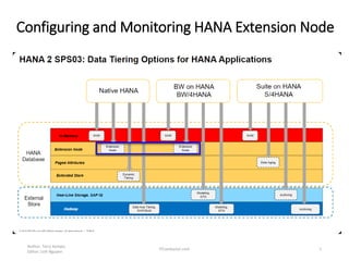 Configuring and Monitoring HANA Extension Node
Author: Terry Kempis
Editor: Linh Nguyen
ITConductor.com 1
 