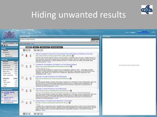 Hiding unwanted results
 