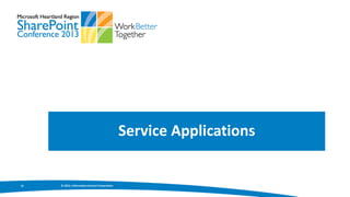 Service Applications


15   © 2013, Information Control Corporation
 