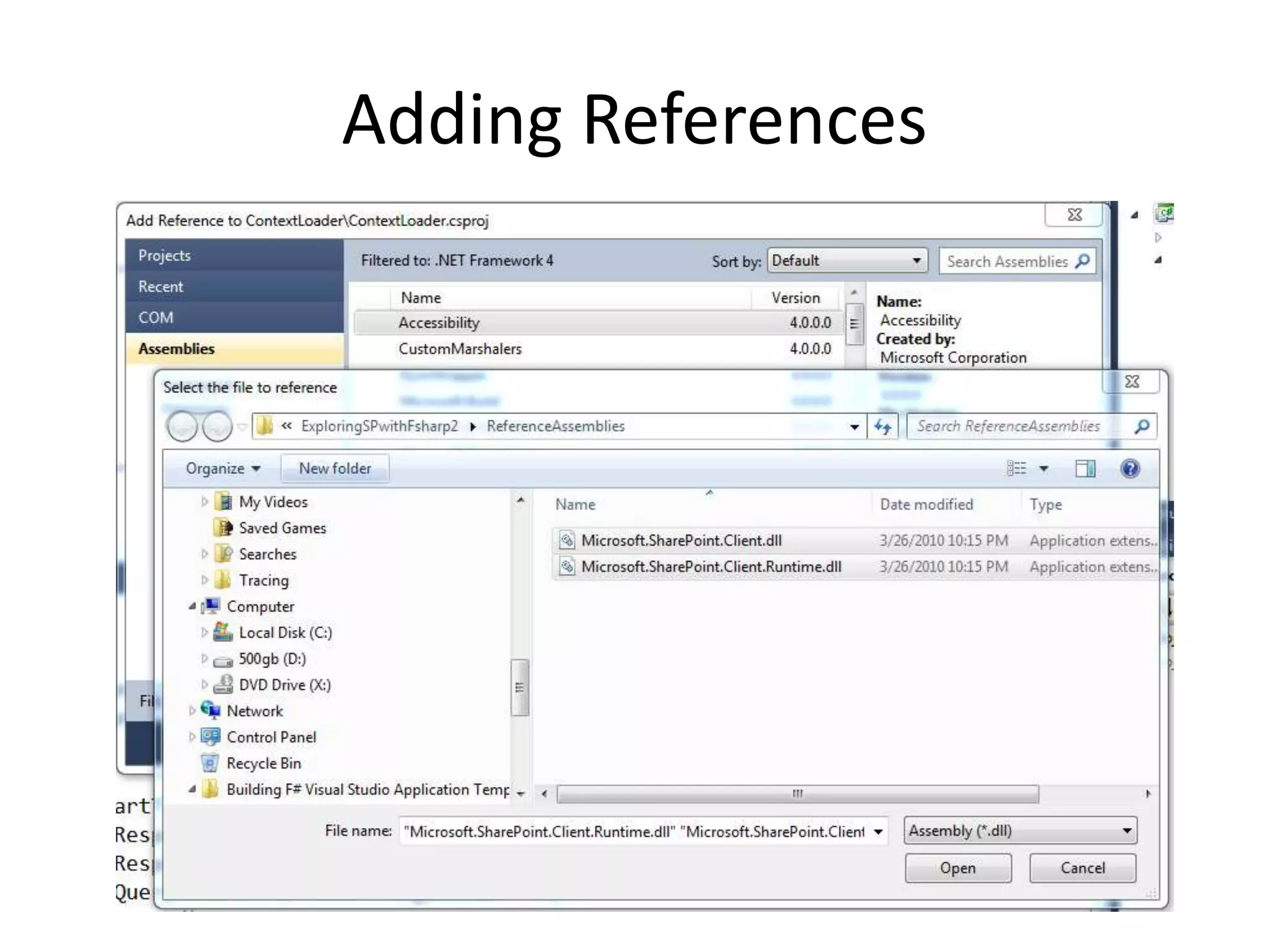 Adding References