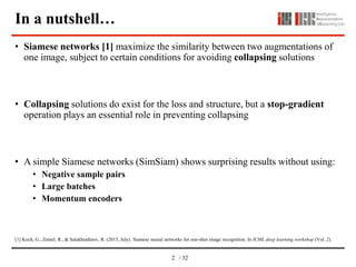 Siamese Learning Exploring Simple Siamese Representation Learning | PPTX