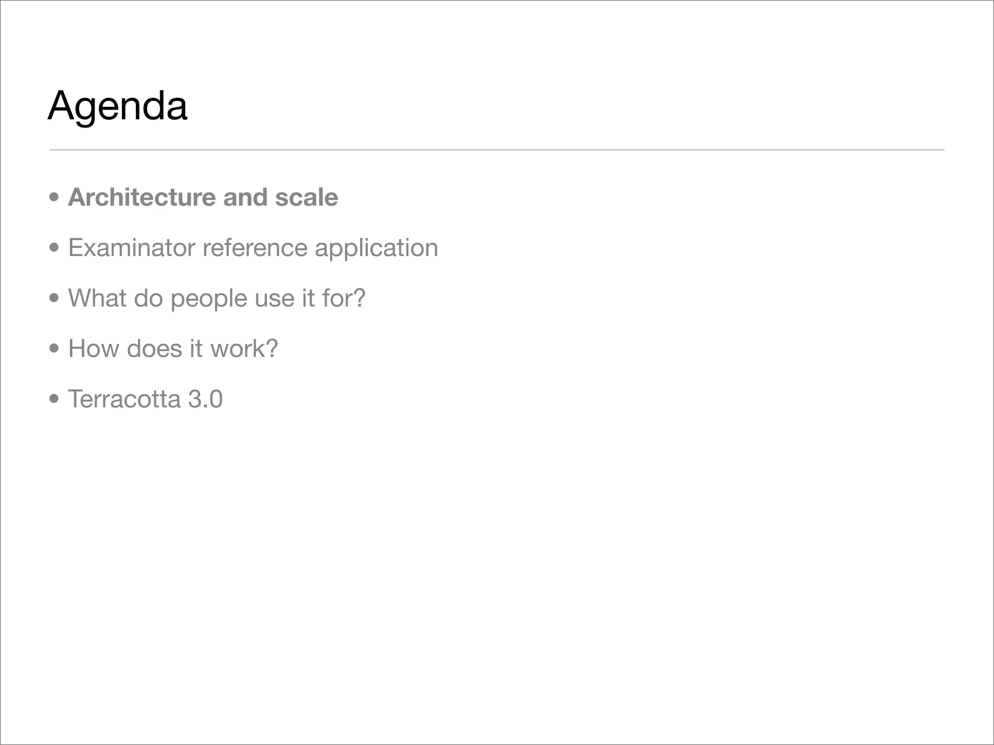 Exploring Terracotta