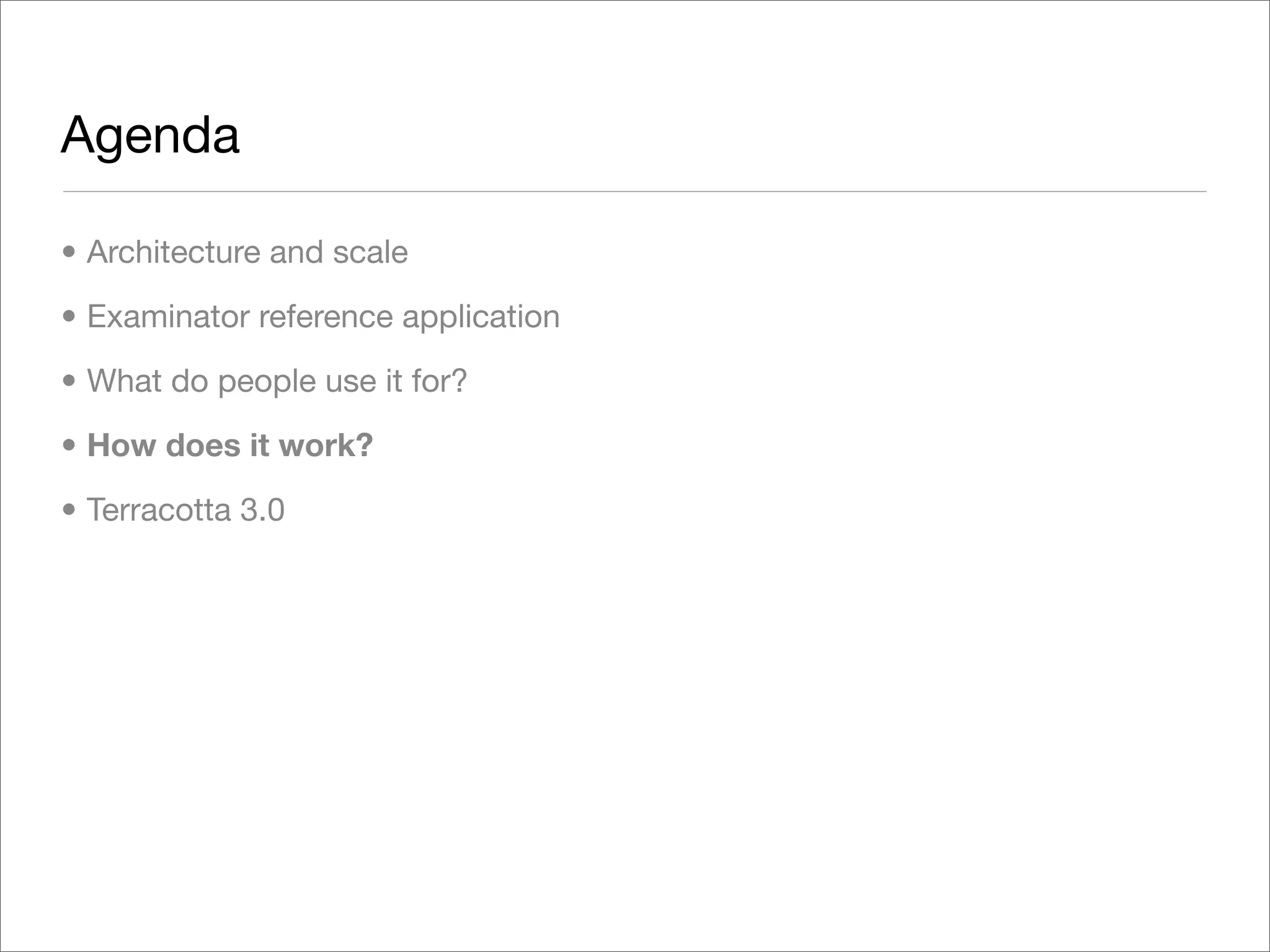 Exploring Terracotta