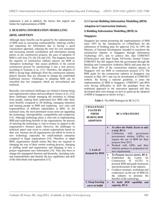 Exploring the adoption of building information modelling (bim) in the ...