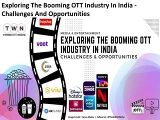 Exploring The Booming OTT Industry In India -
Challenges And Opportunities
 