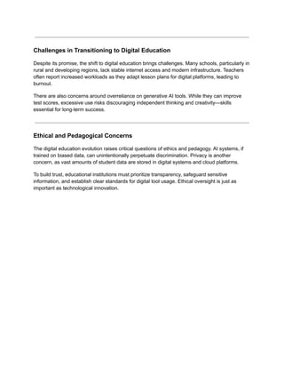 Exploring the Digital Education Evolution_ Shaping the Future of ...