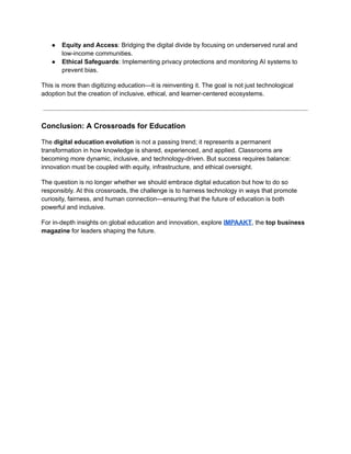Exploring the Digital Education Evolution_ Shaping the Future of ...