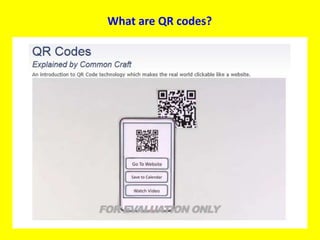 What are QR codes?