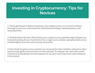 Exploring the Enigma of Cryptocurrency: A Novice's Guide to the Digital ...