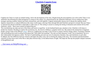 Exploring The Film, The Outsiders Essay | PPT