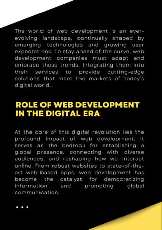 Exploring the Future of Web Development Navigating the Digital Frontier ...