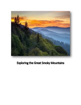 Exploring the Great Smoky Mountains
 