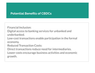 Exploring the Impact of Central Bank Digital Currencies (CBDCs) on the ...