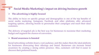 Exploring the Impact of Social Media Marketing on Business Growth | PPTX
