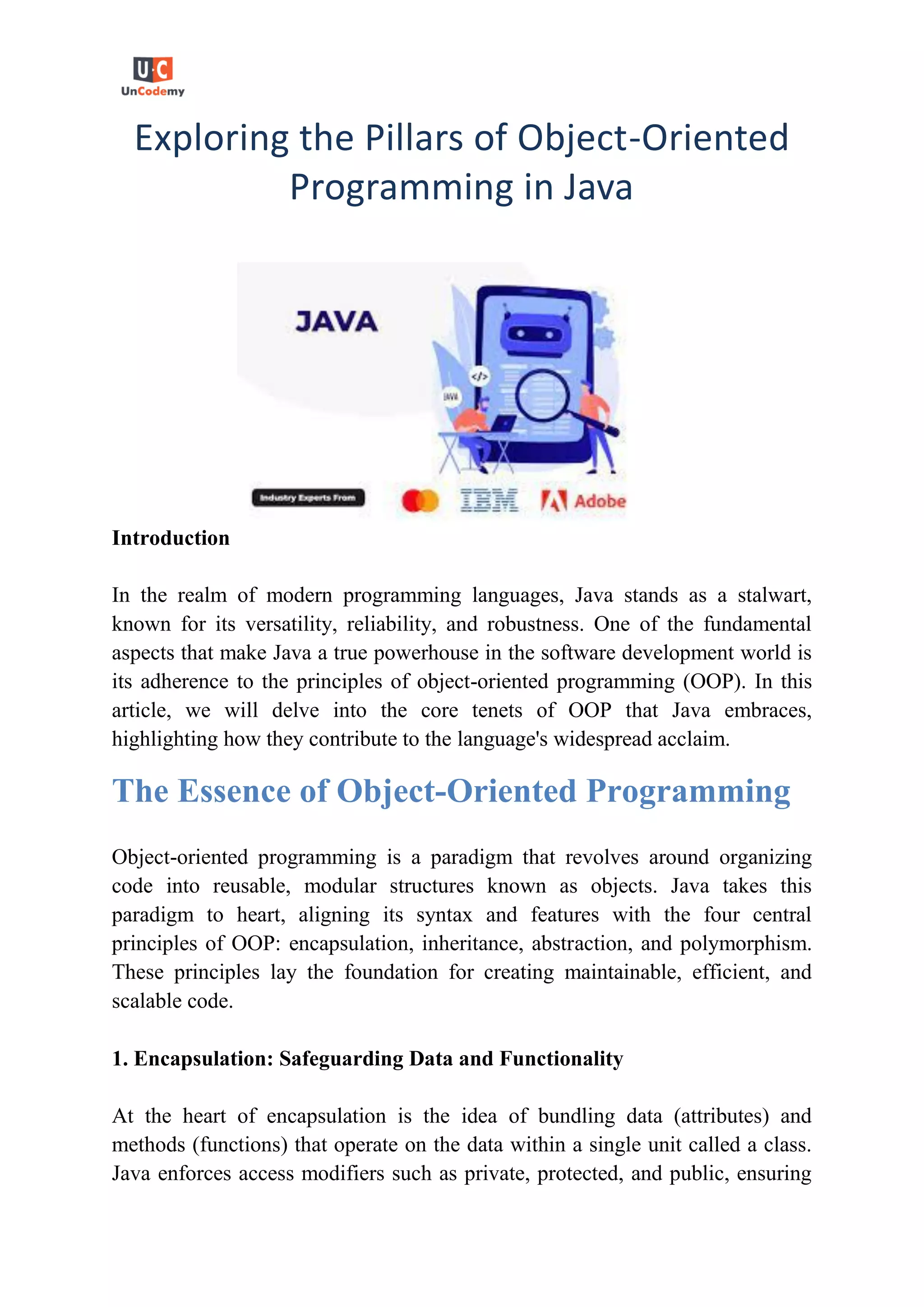 Exploring the Pillars of Object java.pdf