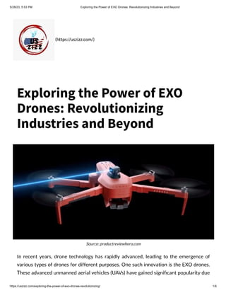 Exploring the Power of EXO Drones.pdf