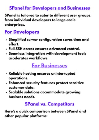 Spanel Competitors: Top Alternatives and How They Compare