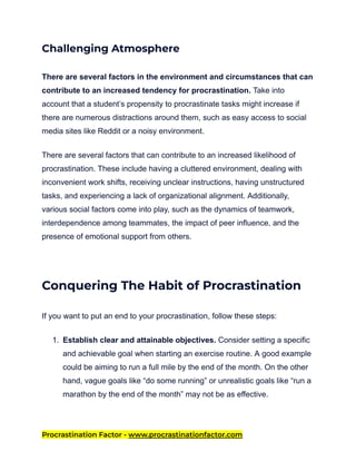 Exploring the Psychology and Causes of Procrastination: Gaining Insight ...