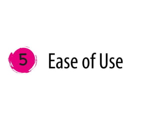 Ease of Use
 