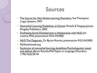Nld Sign Exploring the signs and interventions for nonverbal learning disorders ...