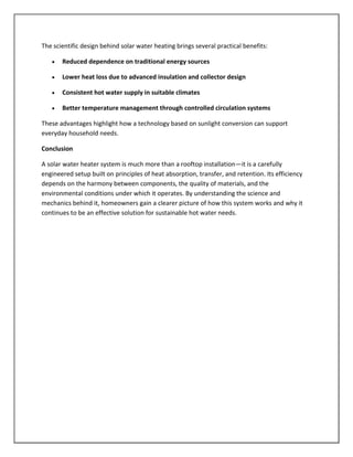 Exploring the Technology and Efficiency Mechanics of Solar Water Heater ...