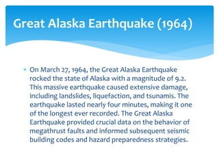 The longest recorded earthquake lasted for 10 minutes
