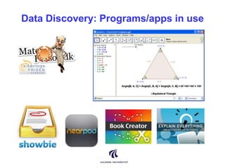 Data Discovery: Programs/apps in use 
 