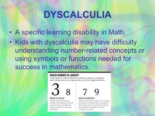 Learning Disbailit Math Problem Example Exploring the world of mathematics kust | PPTX
