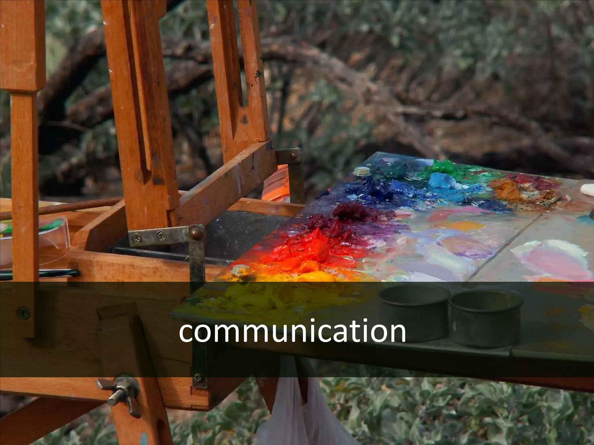 communication
 