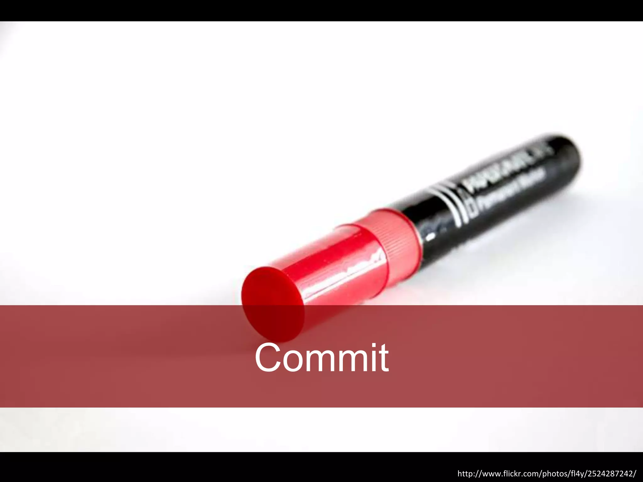 Commit

         http://www.flickr.com/photos/fl4y/2524287242/
 