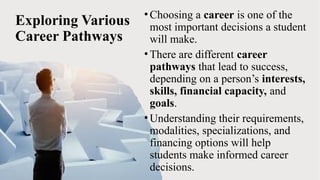 Exploring Various Career Pathways powerpoint | PPTX