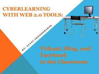 CYBERLEARNING
WITH WEB 2.0 TOOLS:
Vidcast, Blog, and
Facebook
in the Classroom
 