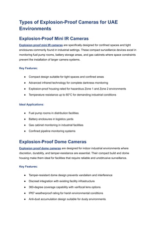 Explosion Proof CCTV Solutions for UAE Industries_ Complete Safety ...